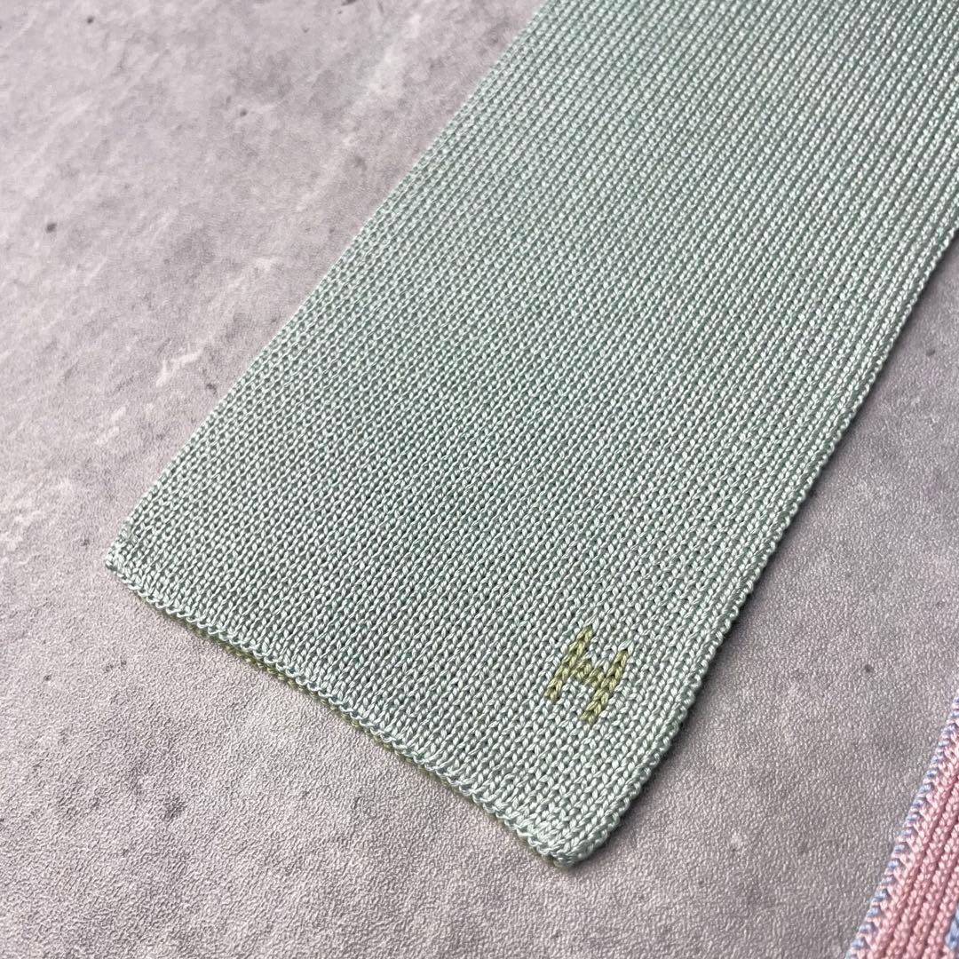 美品 HERMES エルメス キャトルタン 4way ニットタイ ネクタイ