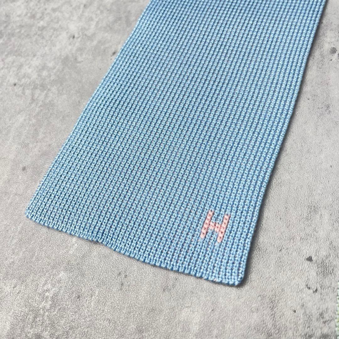 美品 HERMES エルメス キャトルタン 4way ニットタイ ネクタイ