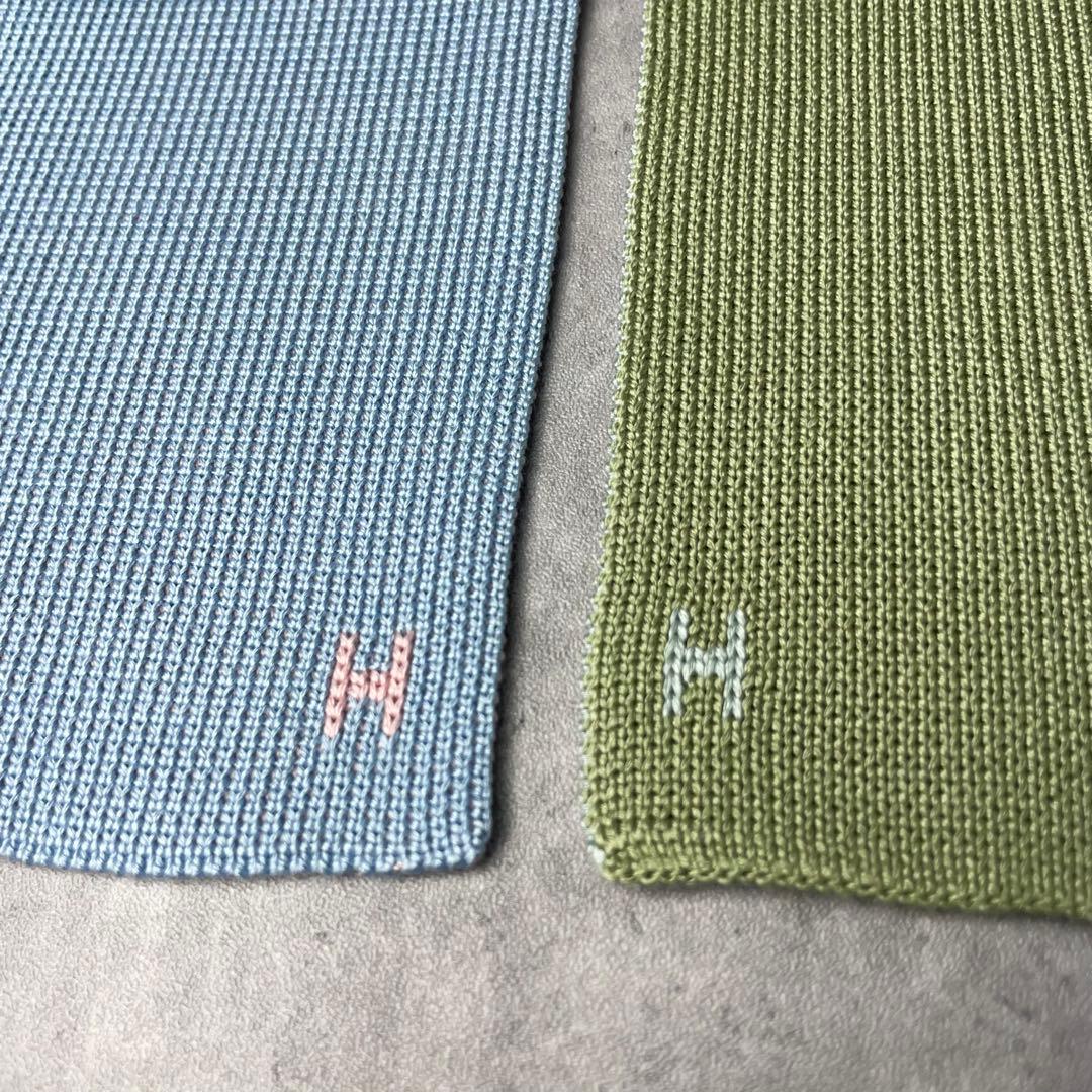 美品 HERMES エルメス キャトルタン 4way ニットタイ ネクタイ