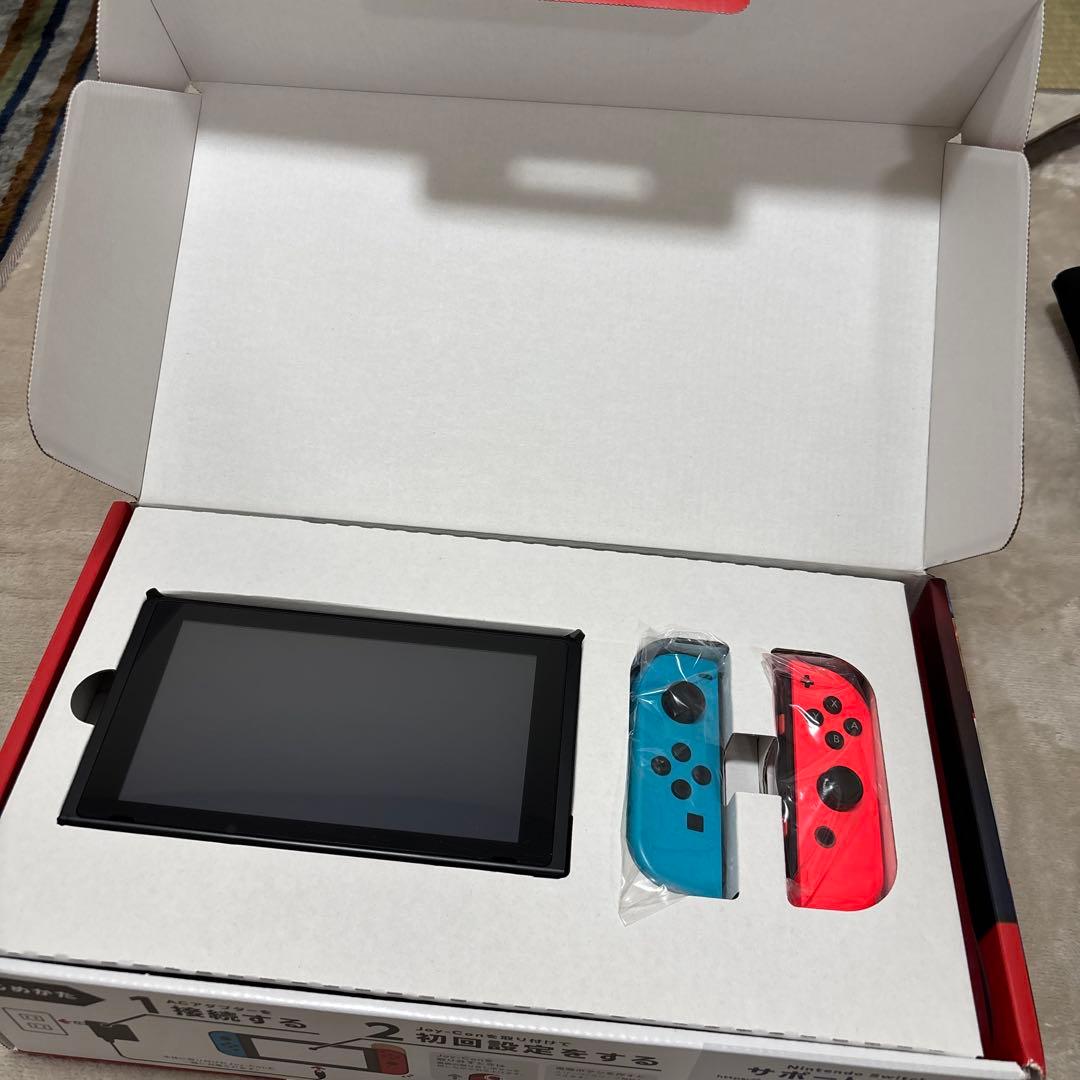 Nintendo Switch 本体 青/赤 箱付き