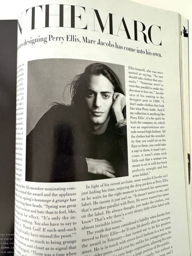 希少　Harper's BAZAAR 1991年1月号　スーパーモデル　グランジ