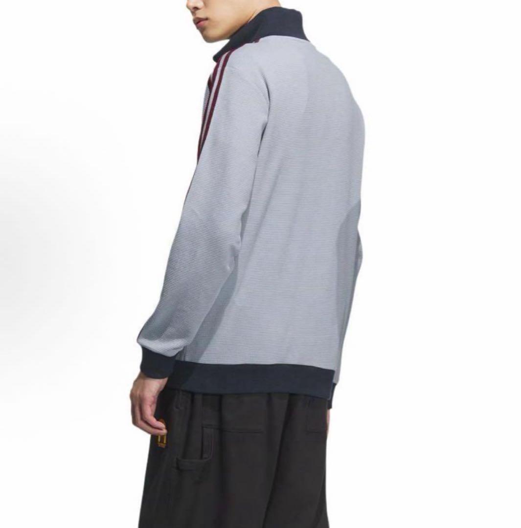 日本未発売2XL Adidas 長袖ジャケット シルバーグレー KB8953