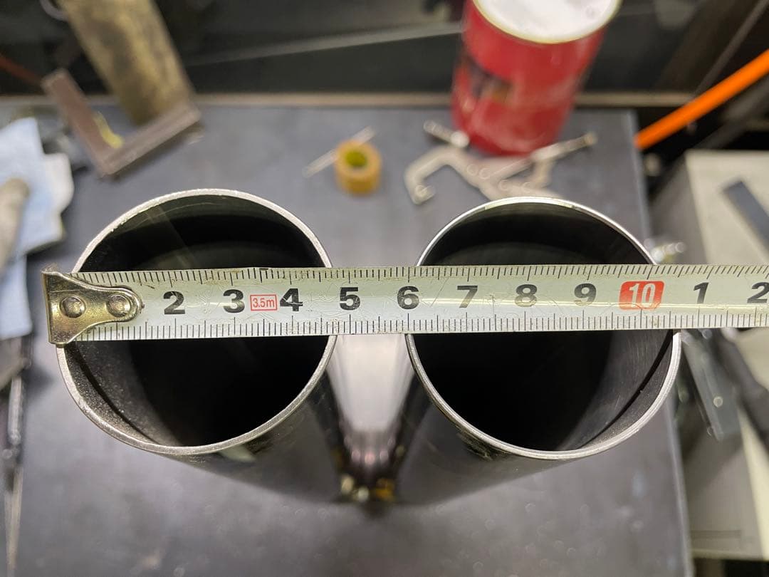汎用 デュアルマフラー 48.6φ オールステンレス