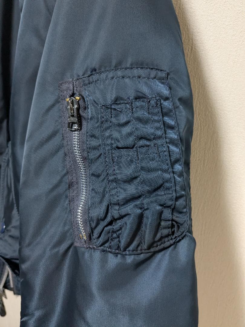 ALPHA　Alpha　 MA1　ma1　希少　紺　ネイビー　90年　USA