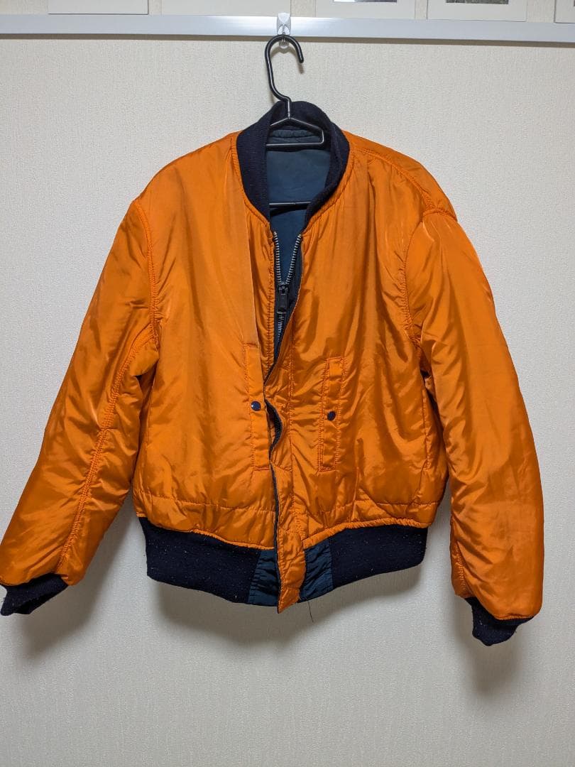 ALPHA　Alpha　 MA1　ma1　希少　紺　ネイビー　90年　USA