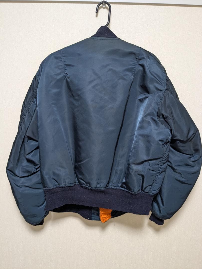 ALPHA　Alpha　 MA1　ma1　希少　紺　ネイビー　90年　USA