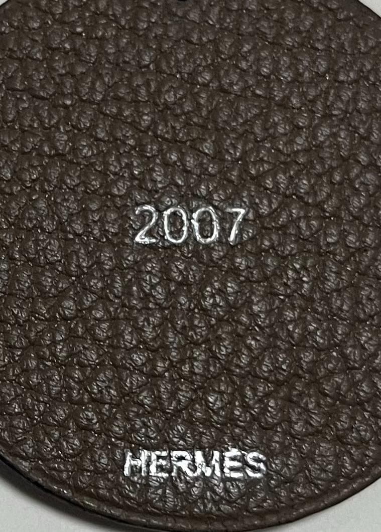 HERMES エルメス イノシシ アニマル レザー チャーム キーホルダー