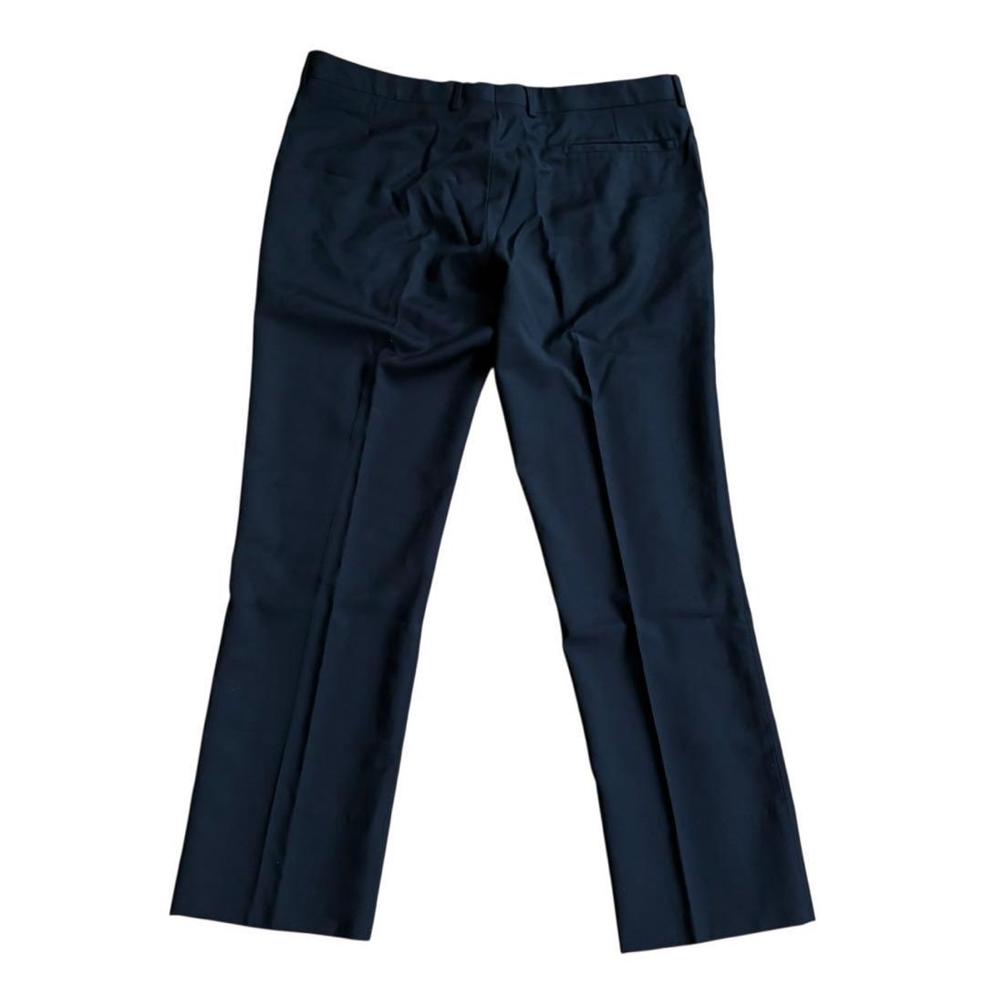 ディオールオム DIOR HOMME スラックスパンツ ウール 52 ブラック