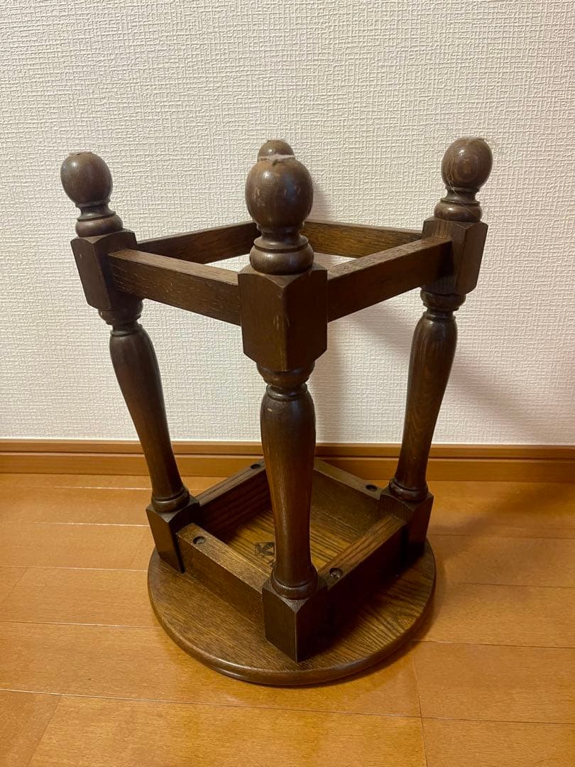 横浜家具 ノックオンウッド コロニアル ターニングスツール