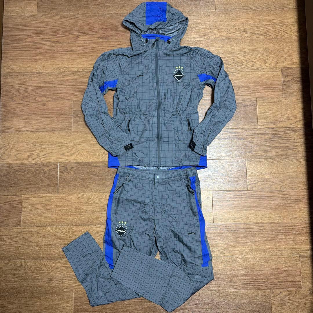 F.C.Real Bristol ジャージセットアップ グレー/ブルー Mサイズ