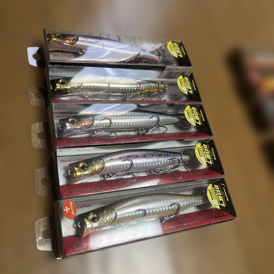 【新品】Megabass Kagelou メガバス カゲロウ 124F 5本①