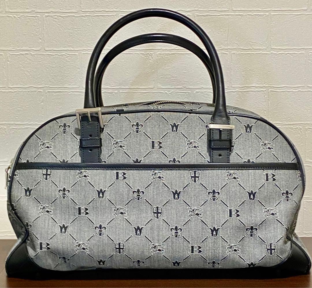 (美品)バーバリー ブラックレーベル ボストンバッグ BURBERRY