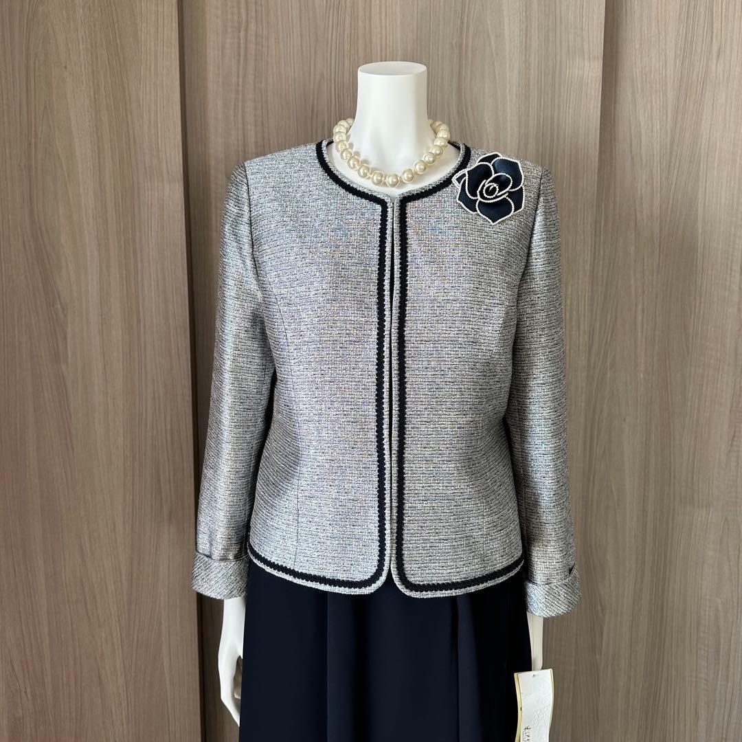 新品未使用　ソワール　米沢織の　セレモニースーツ　アンサンブル　11号 現行品