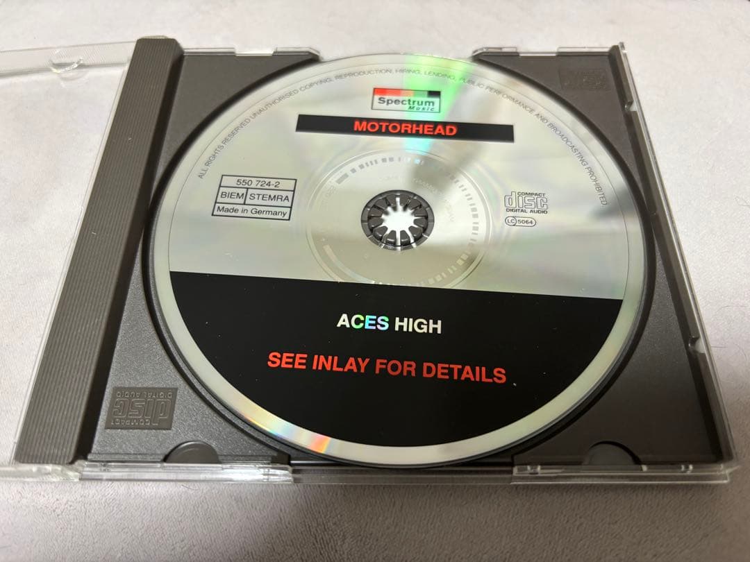 レア　レミー・キルミスター Motörhead Aces High サインCD