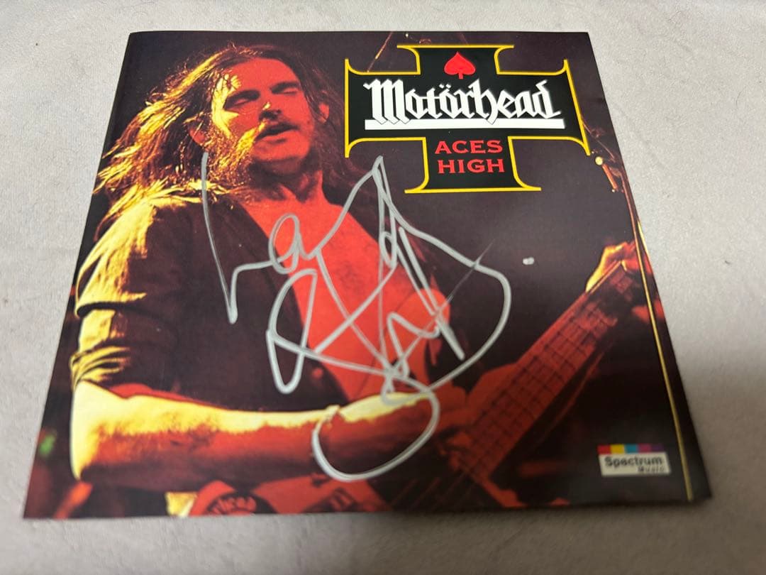 レア　レミー・キルミスター Motörhead Aces High サインCD
