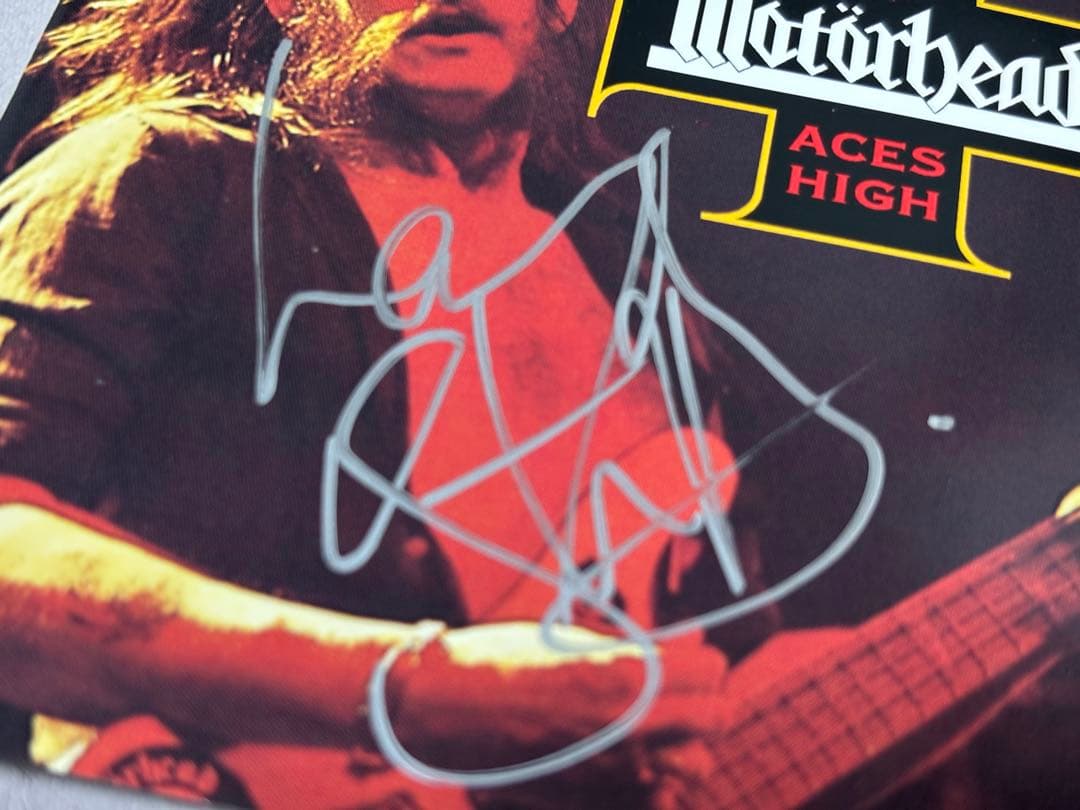 レア　レミー・キルミスター Motörhead Aces High サインCD