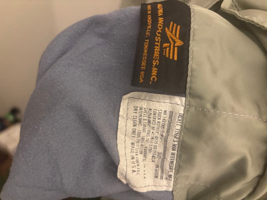 90s alpha MA-1 USA製 vintage