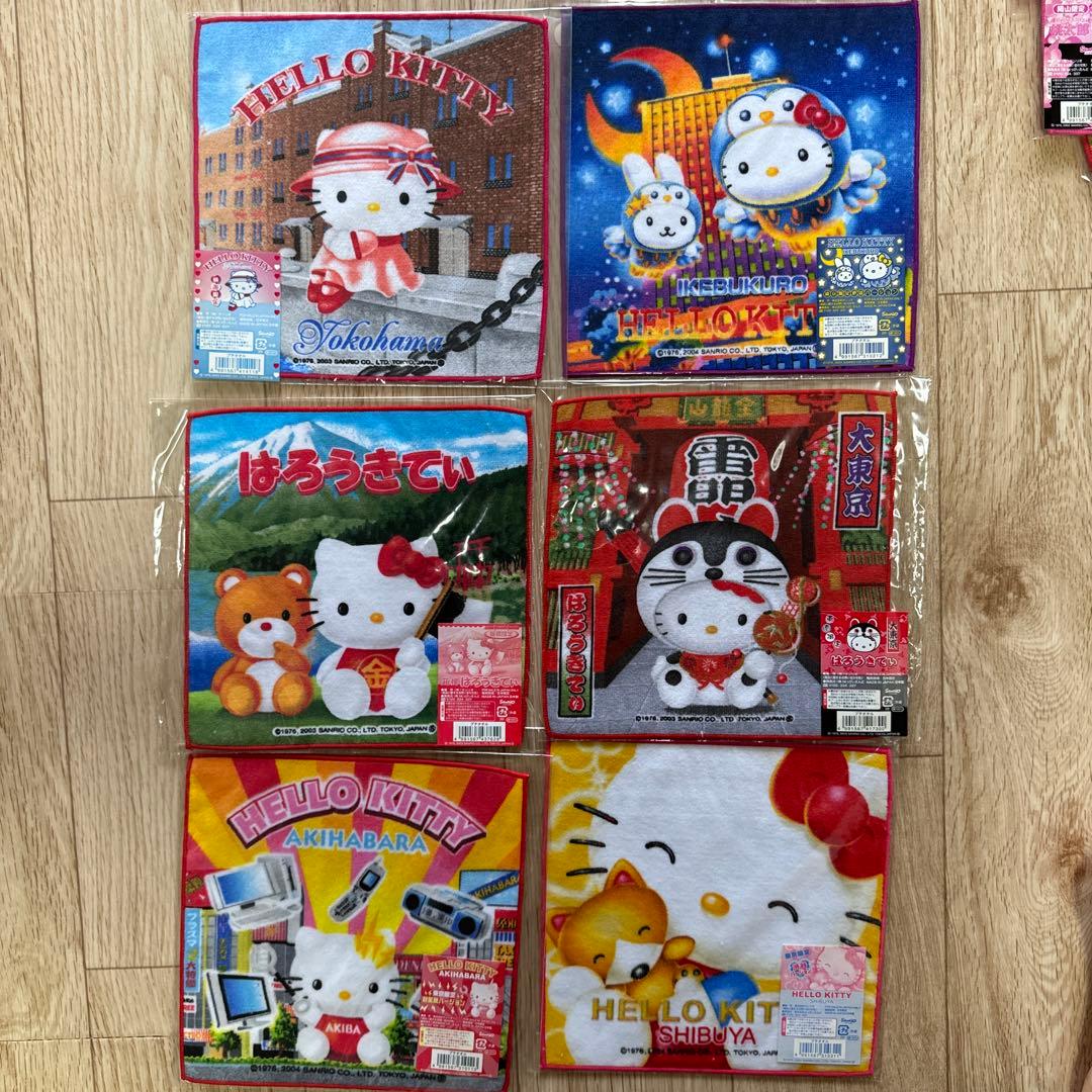 値下！早い者勝ち！ご当地キティ　プチタオル63枚セット