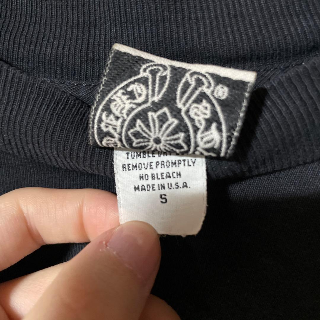 【超激レア】90s クロムハーツ　ロンT クリスタル　フローラルクロス　S