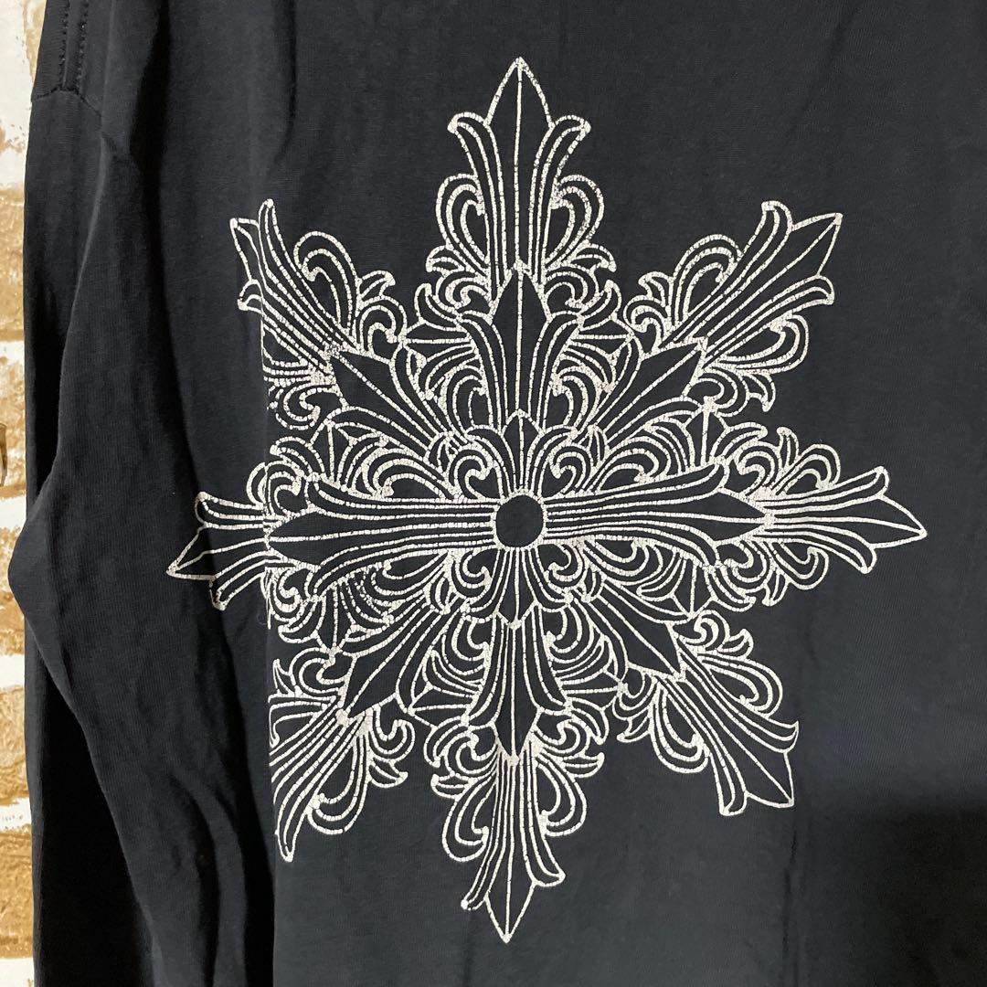 【超激レア】90s クロムハーツ　ロンT クリスタル　フローラルクロス　S