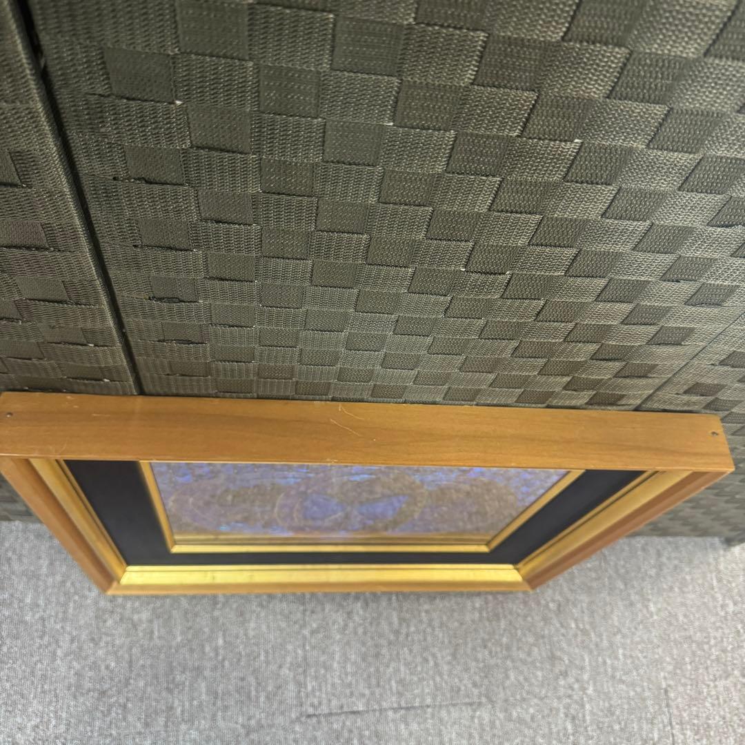 RYU【希少】額装 モルフォ蝶 羽絵 アート アンティーク インテリア