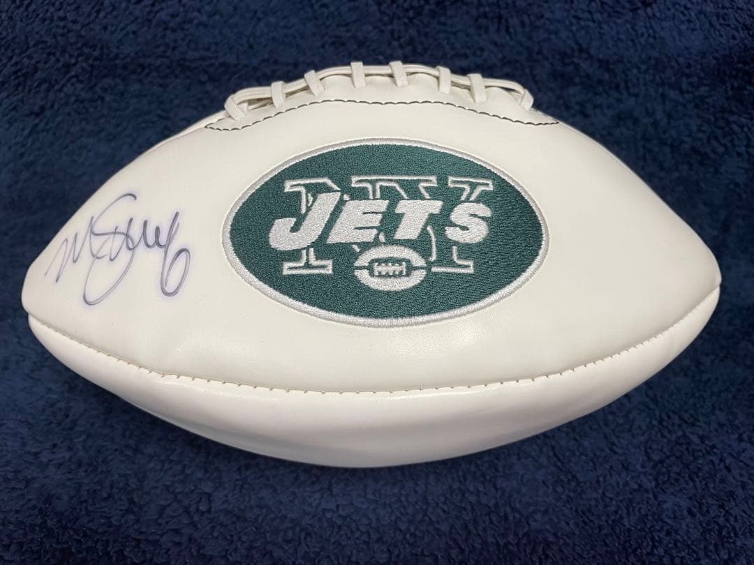 ［値下げしました！］NFL＊N.YJETS公認　マーク サンチェス サインボール