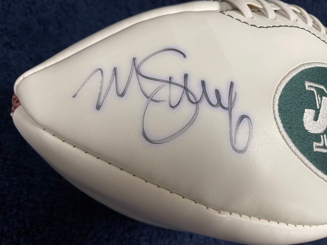 ［値下げしました！］NFL＊N.YJETS公認　マーク サンチェス サインボール