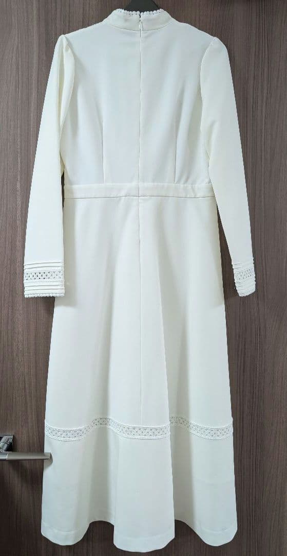 SEVEN TEN レースブロッキングワンピース　ホワイト　M