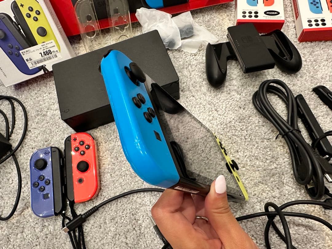 Nintendo Switch 本体 青/黄/赤/水色 美品 Switch