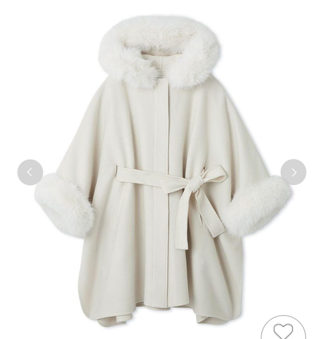 CELFORD ファーポンチョコート IVR