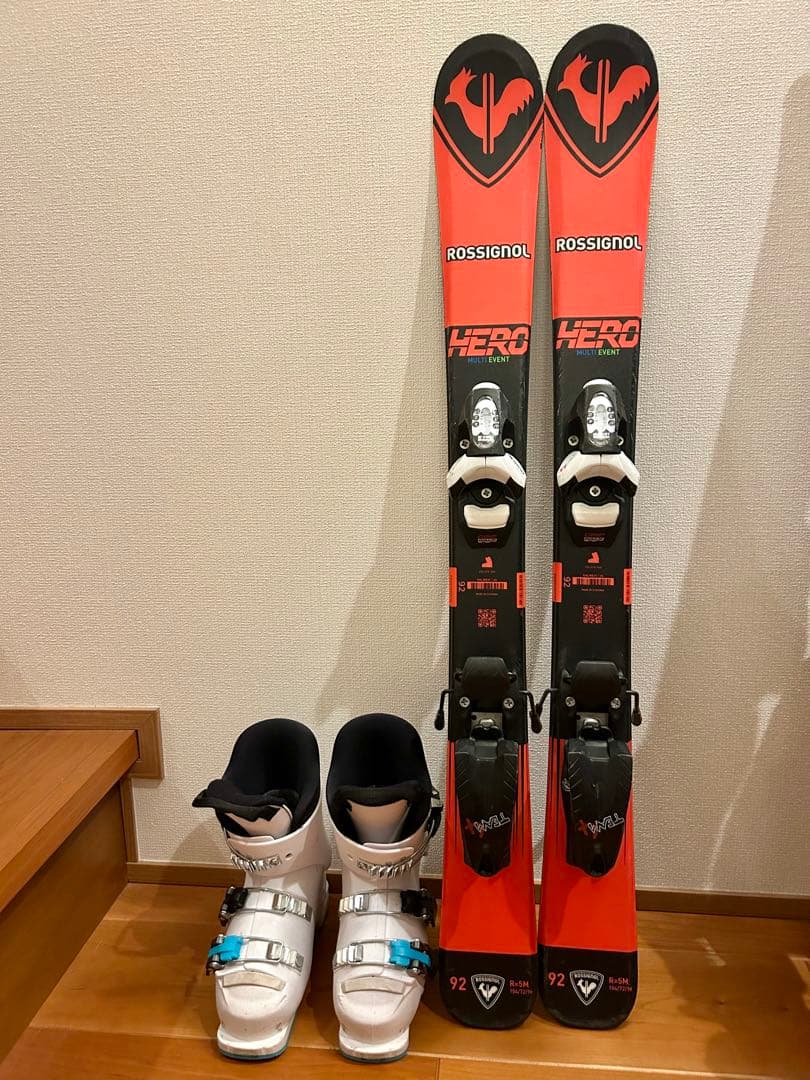キッズスキーセットROSSIGNOL スキー板とHEAD ブーツセット