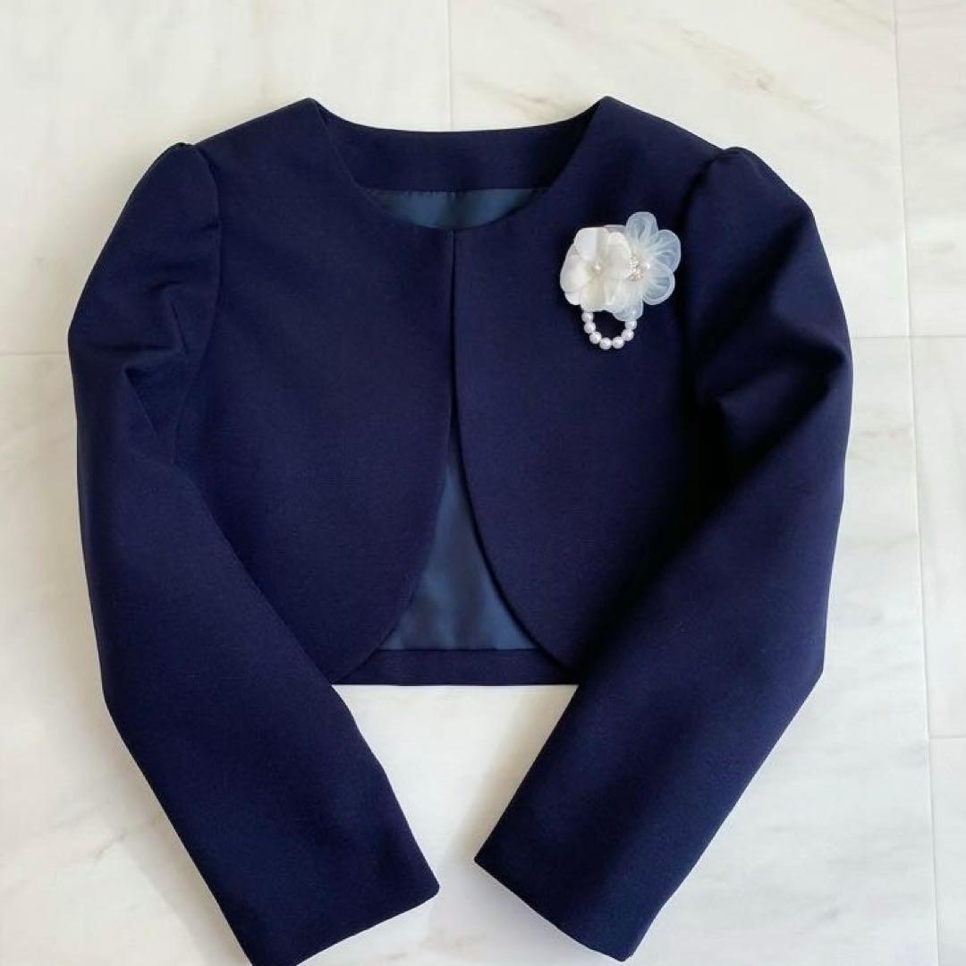 美品!大人気ブルーグレー×清楚系＊120入学式 卒園式 女の子 フォーマル