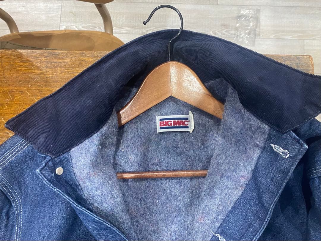 おそらくノンウォッシュ USA製 80s BIGMAC カバーオール L～XL