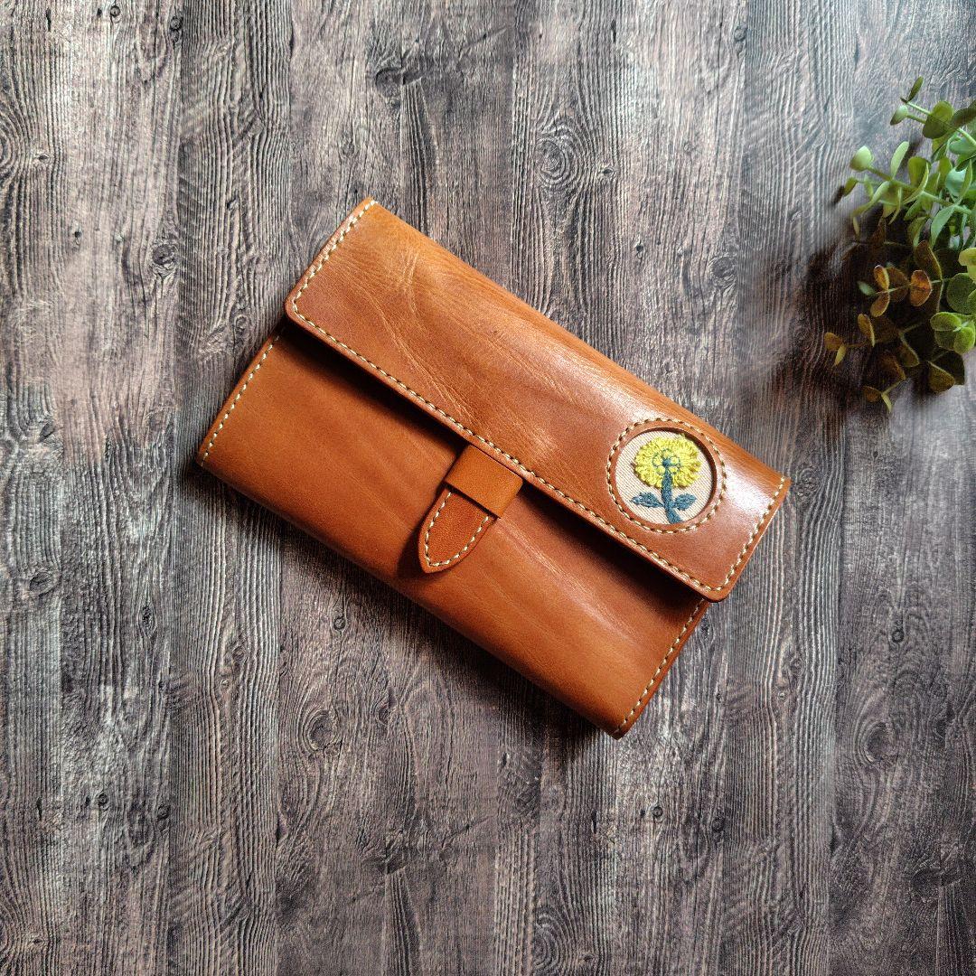 ハンドメイド 本革 お薬手帳カバー 母子手帳カバー 通帳ポーチ ミナペルホネン