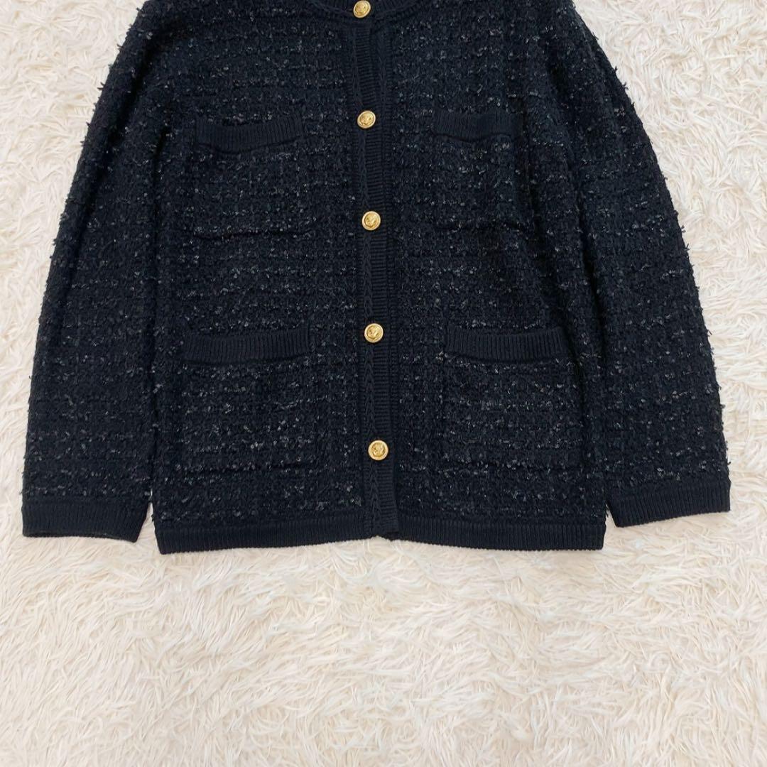 【美品】レリューム 23AW ツイードニットジャケット 金ボタン 近年モデル