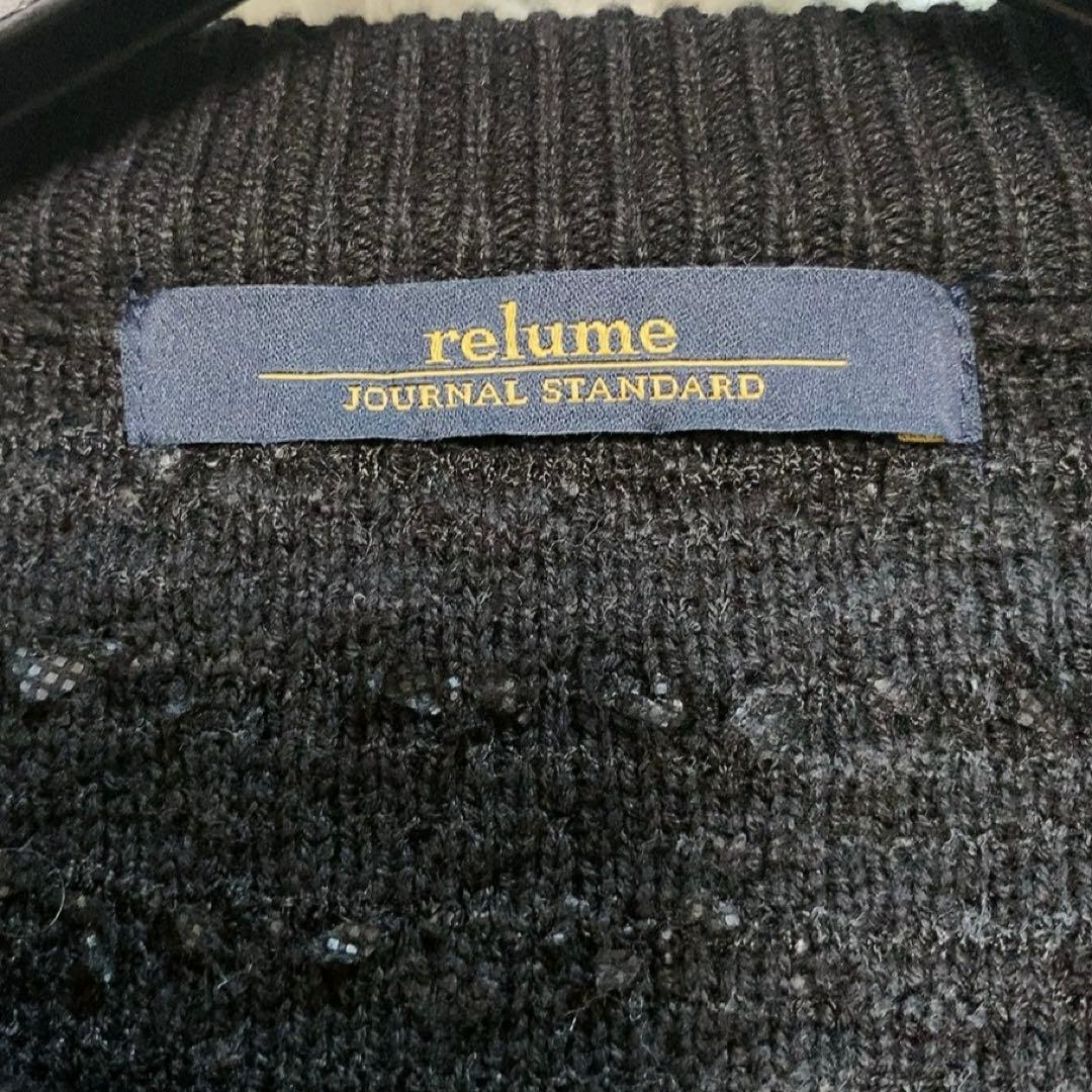 【美品】レリューム 23AW ツイードニットジャケット 金ボタン 近年モデル