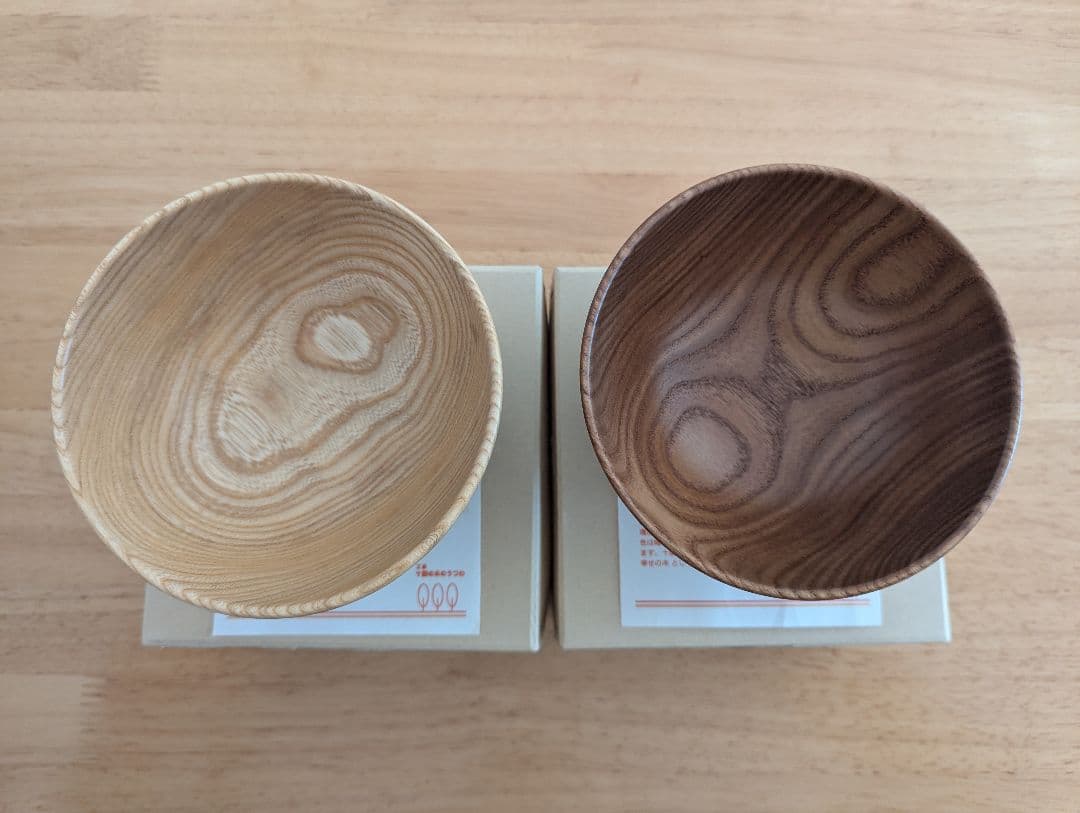 十勝の木のうつわ　スリムボウル　2個セット