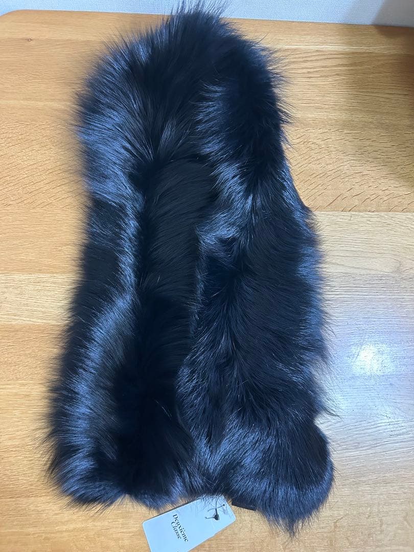 ドゥーズィエムクラス フォックスファーストール ティペット　リアルファー