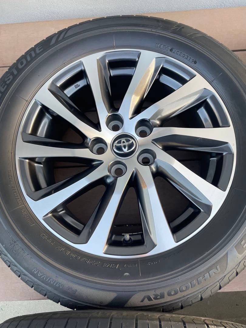 30系ヴェルファイア　アルファード　純正 17インチホイールタイヤセット4本