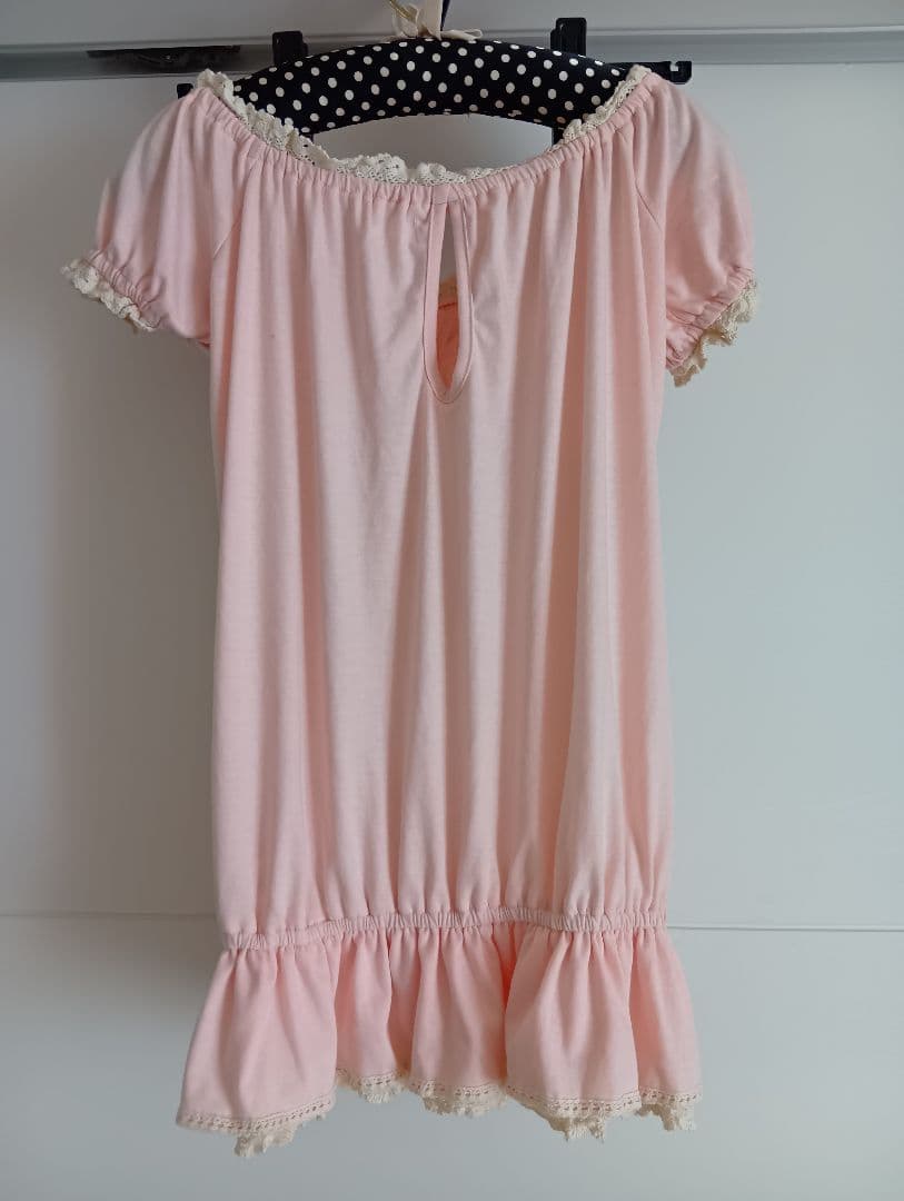 リズリサ　Liz Lisa ピンク オフショルダーチュニック 半袖