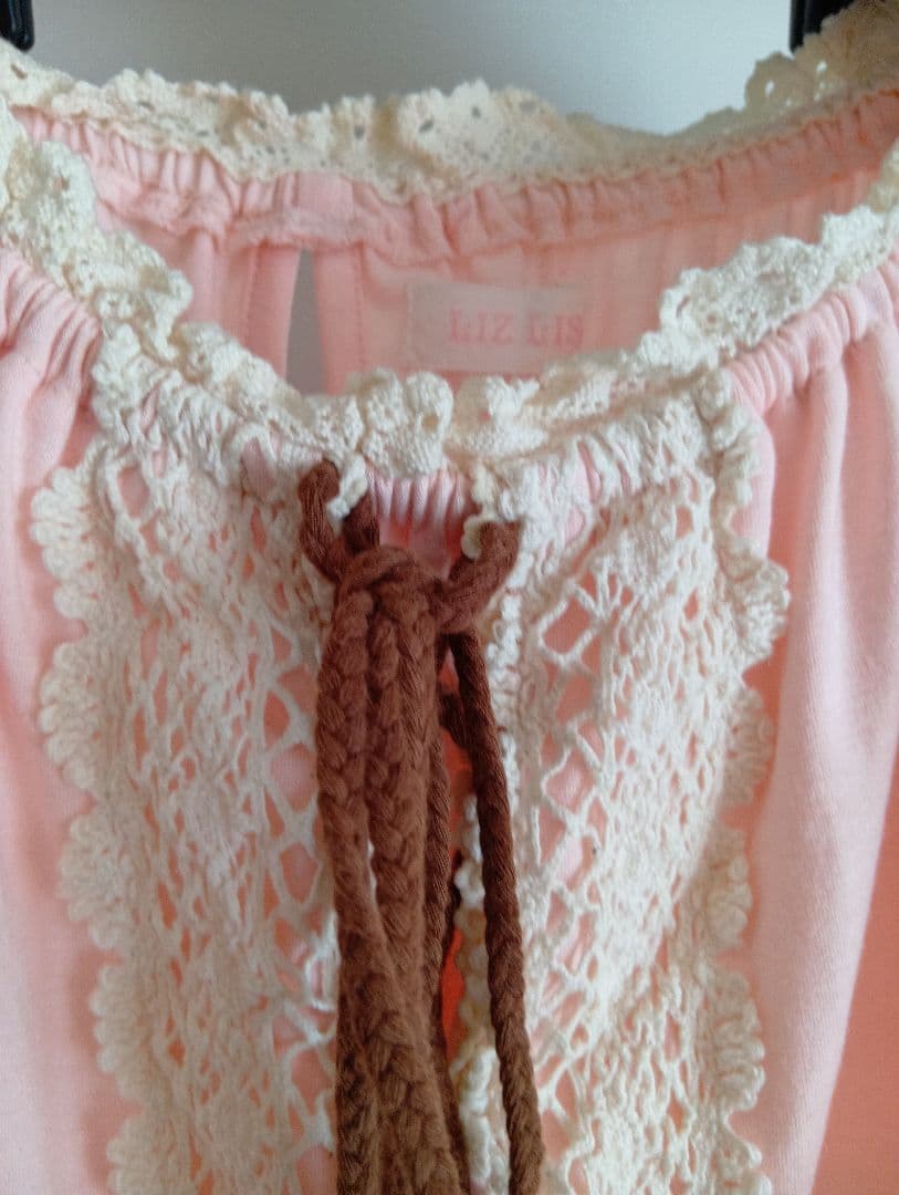 リズリサ　Liz Lisa ピンク オフショルダーチュニック 半袖