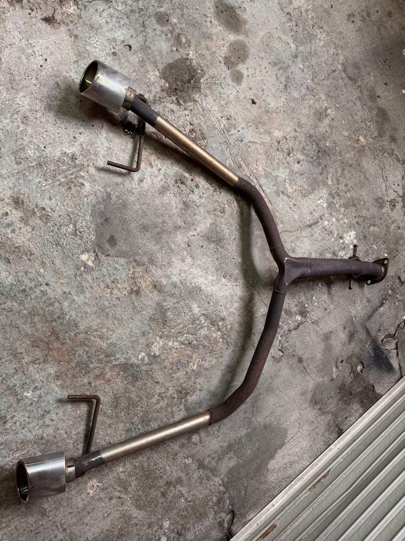 マークXマフラー本体、純正加工マフラー