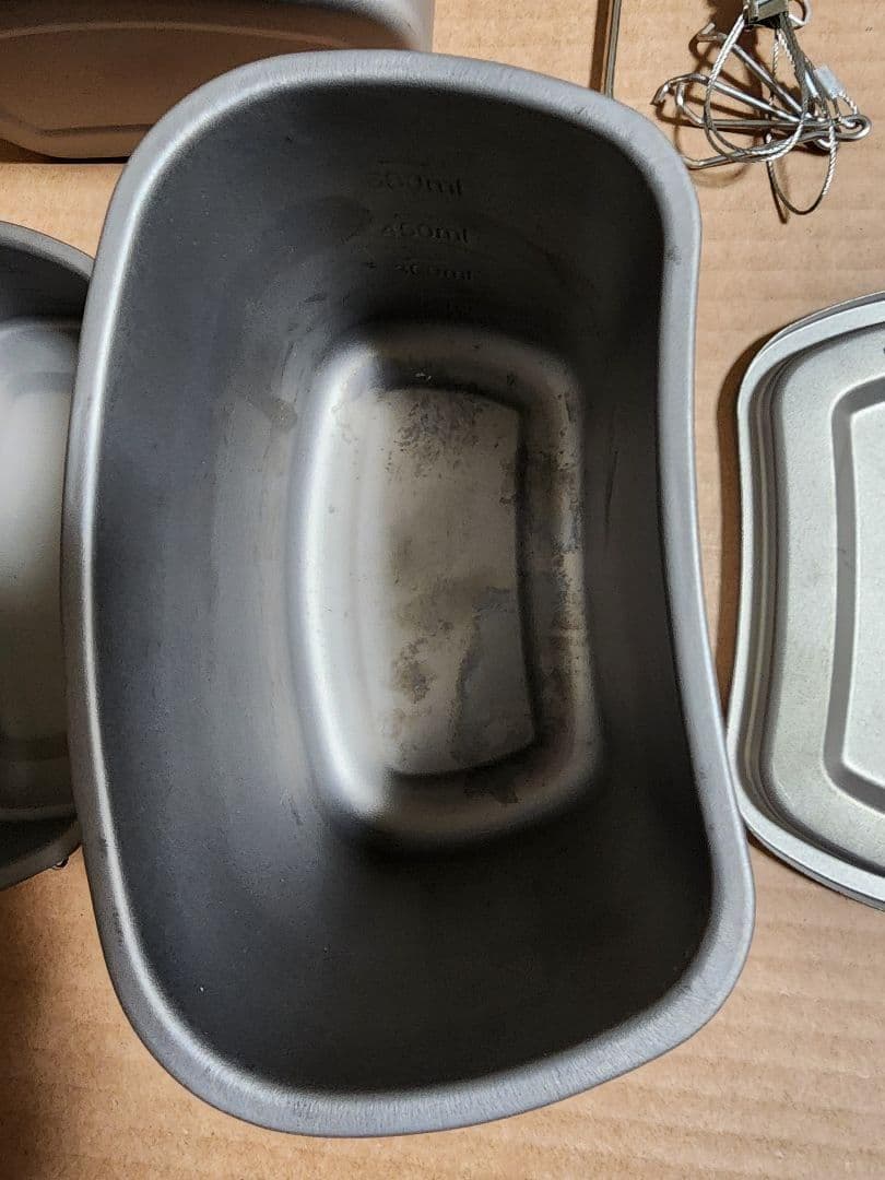 中古 チタン キャンティーン 鍋 水筒 クッカー カップ 焚き火 キャンプ