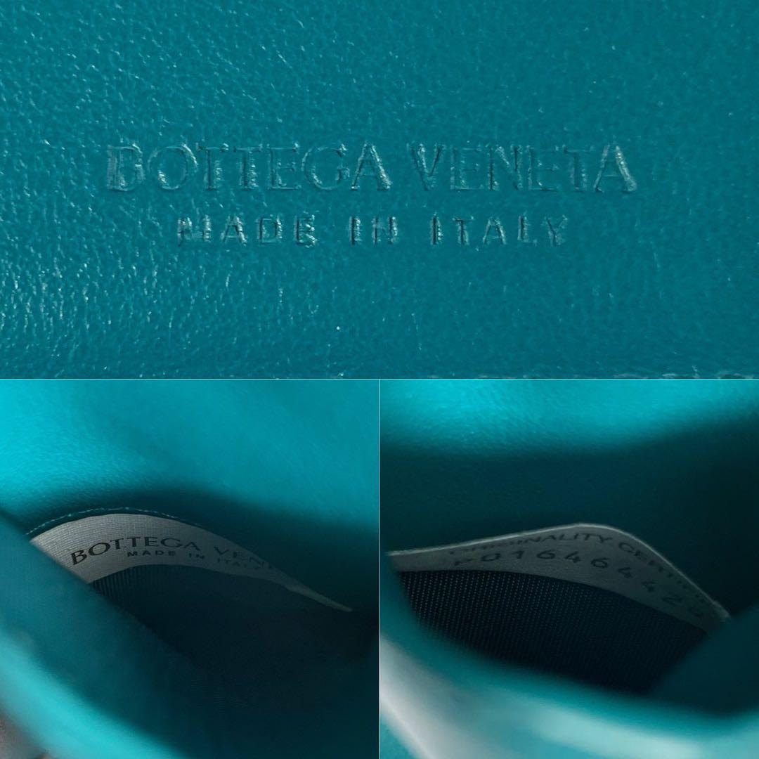 美品✨BOTTEGAVENETA マキシイントレチャート カセット 二つ折り財布
