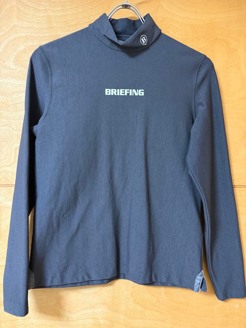 BRIEFING 裏起毛タートルネック M ダークグレー
