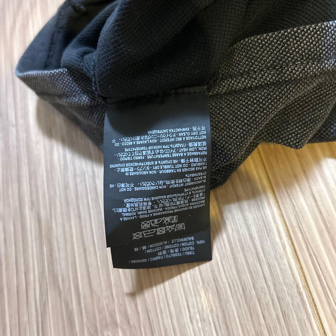 値下げSAINT LAURENT ダークグレー ヴィンテージ加工ポロシャツ