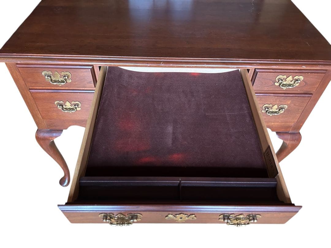 アンティーク オーク材 デスク コンソール 机 猫脚 書斎 学習