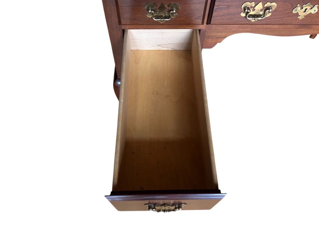 アンティーク オーク材 デスク コンソール 机 猫脚 書斎 学習