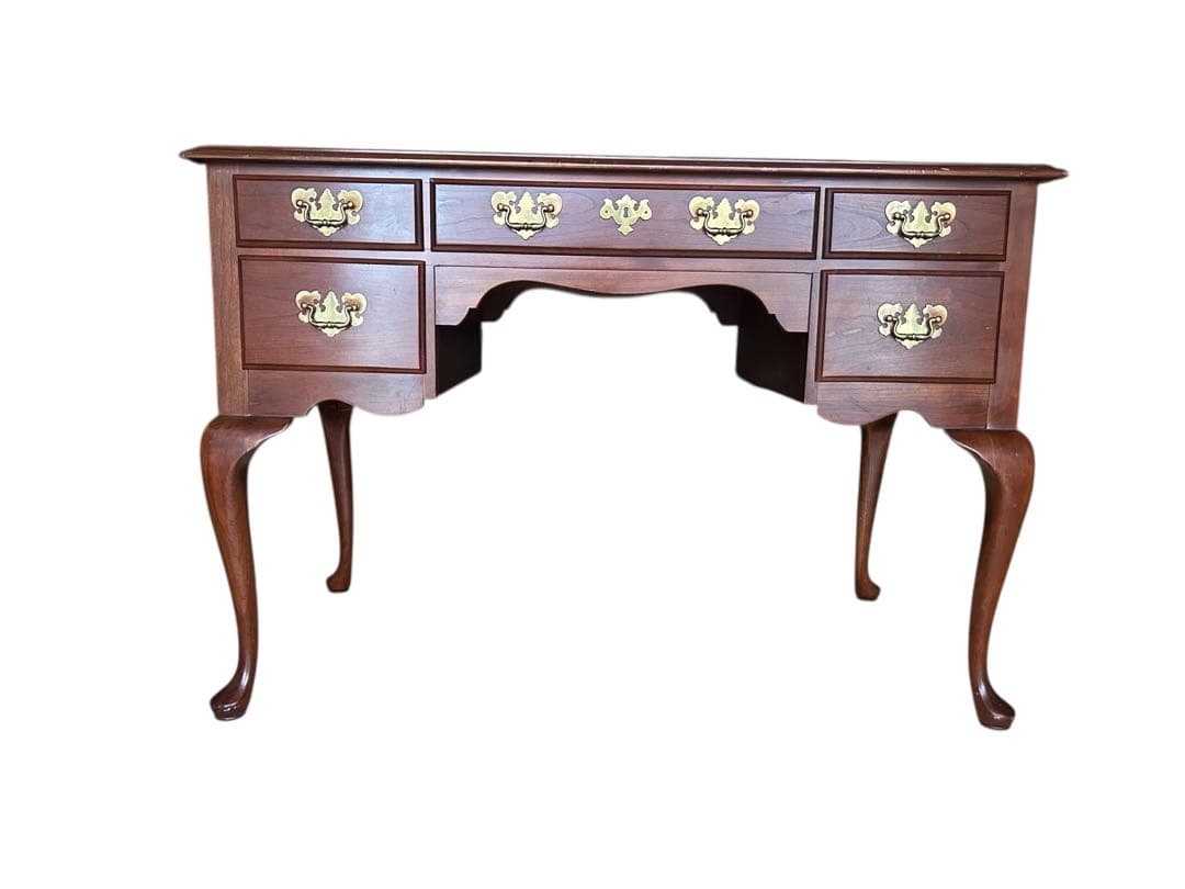 アンティーク オーク材 デスク コンソール 机 猫脚 書斎 学習