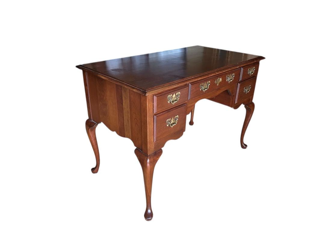 アンティーク オーク材 デスク コンソール 机 猫脚 書斎 学習